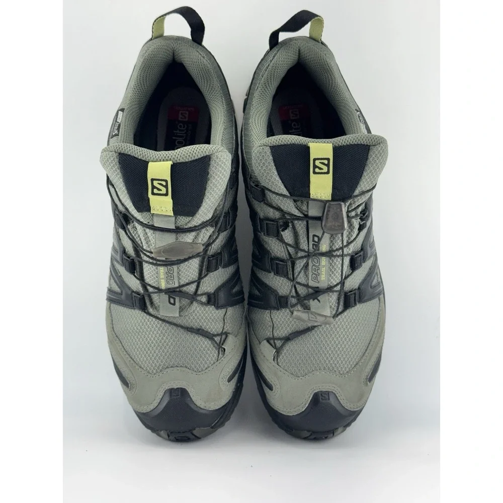 Salomon XA PRO 3D Shoes Green Black Hiking Trail 145464 Running Men's Size 9.5